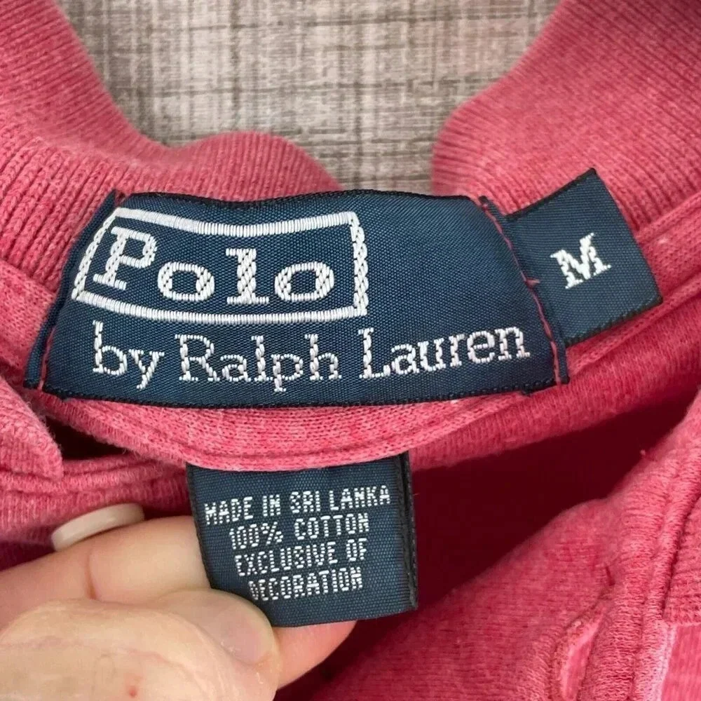 Polo Ralph Lauren Preppy Golf Polo Shirt Mens M Red 1223